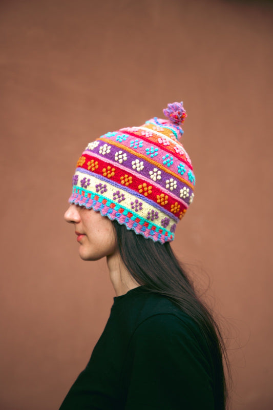 Hat Alpaca Pompom